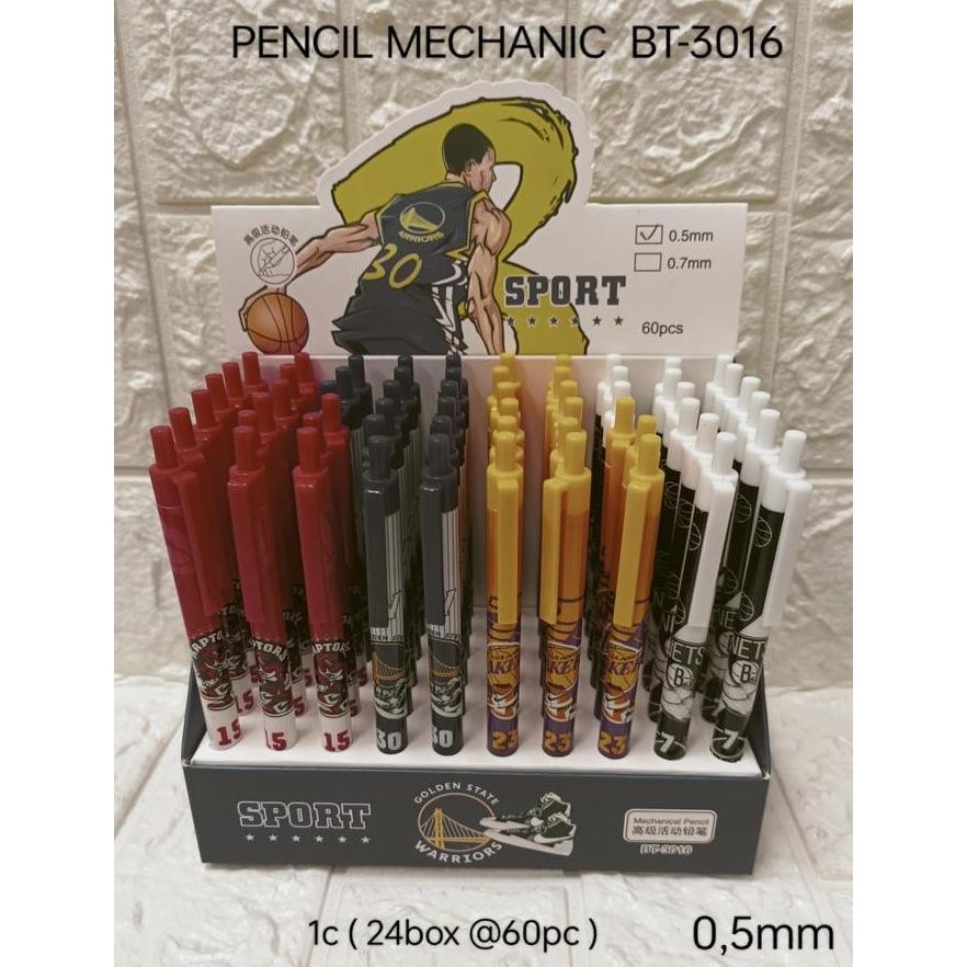 

'+'+'+'+] pensil mekanik adam kode bt 3016 gambar NBA SATUAN UKURAN 05 ( la lakers / golden state warrior / toronto raptors / NJ nets) RANDOM CORAK