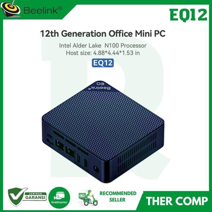 Stk Beelink Mini Pc Eq12 N100 Alder Lake 8/500Gb Nvme Windows 11 Pro