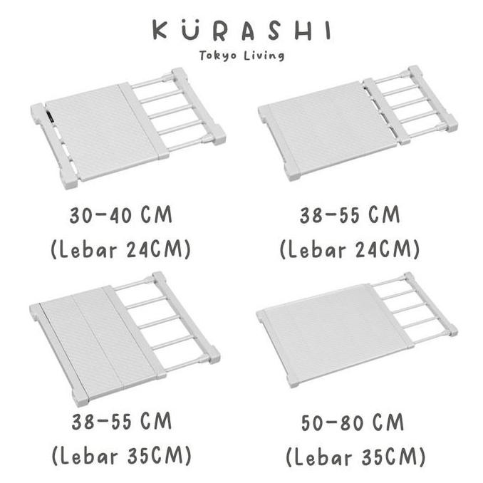 

Sale Kurashi - Yukiko Rak Devider Lemari Pakaian Praktis Ambalan Kabinet Serbaguna Storage Devider Lemari Rak Pemisah Lemari Adjustable Sekat Pemisah Lemari Dapur Multifungsi Kur-000