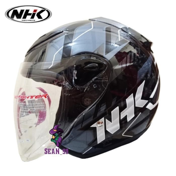 Helm Nhk R6 Patrol Black Silver Glossy Original Sni