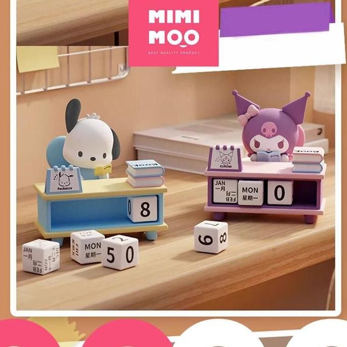 

Sale Mimimoo Kalender Meja Lucu Karakter Sanrio Kuromi Pochacco
