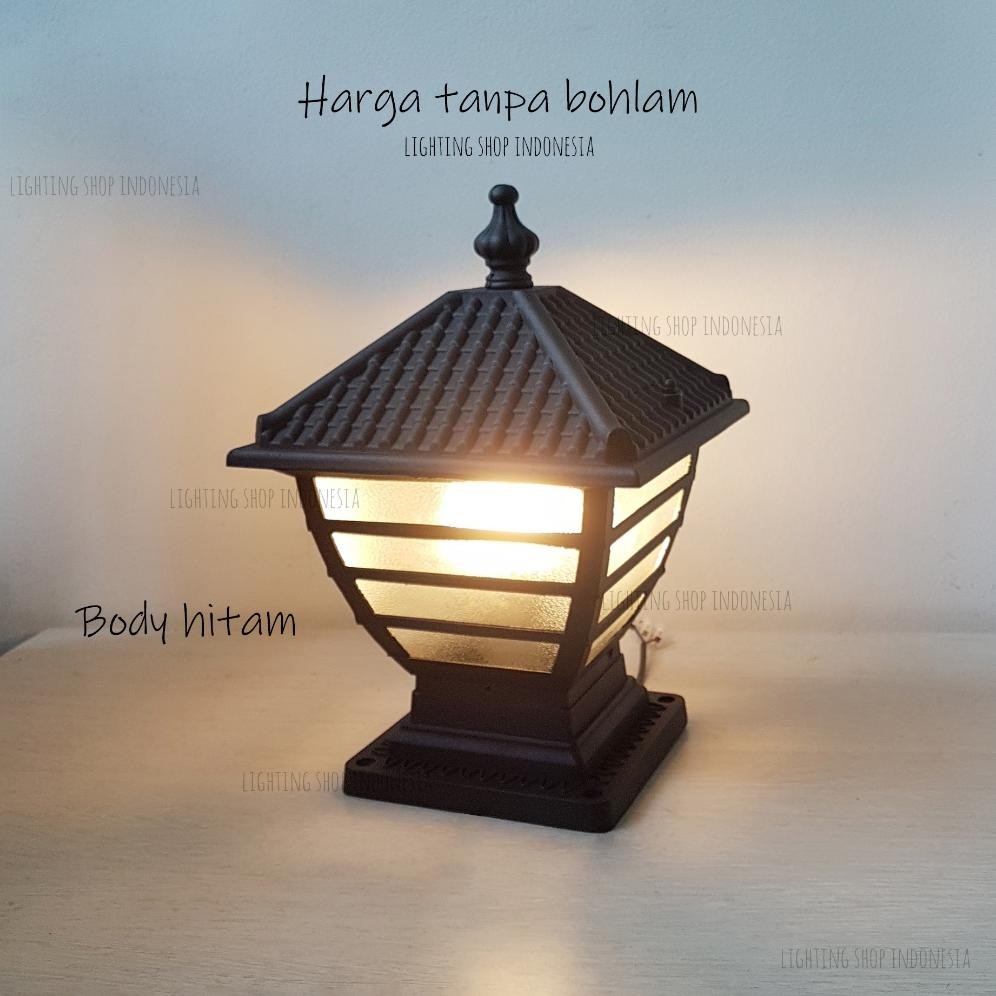 Lampu Pilar E27 lampu dinding taman pagar taman waterproof outdoor