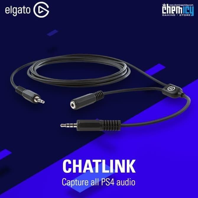 READY ELGATO CHAT LINK ADAPTER PS4 AUDIO KABEL REKAM AUDIO LENGKAP PS4 CAPTURE CARD