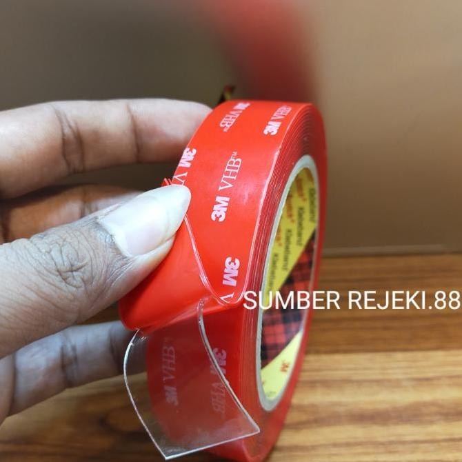 

promo double tape 3m vhb 4910 clear 1 inch x 3m perekat transparan original