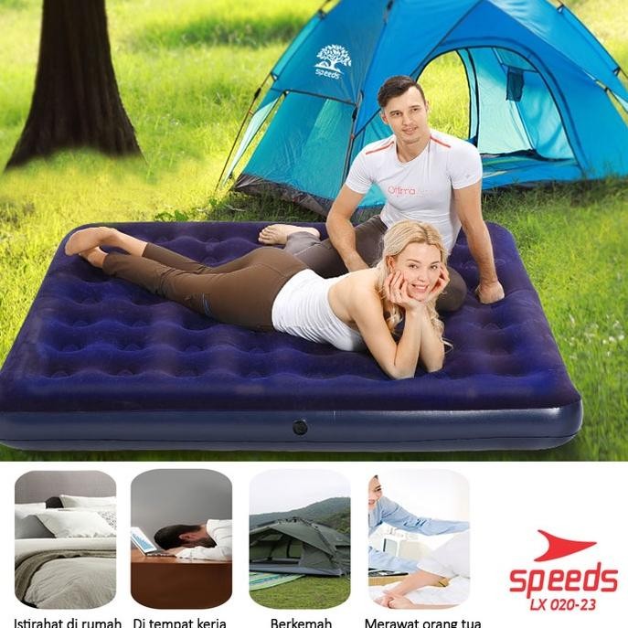 SPEEDS Kasur Angin Matras Tiup Lipat Air Bed Kolam King Size Orang Dewasa Single Double Tidur 020-56