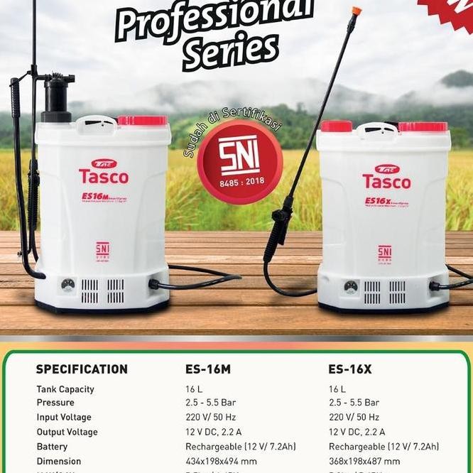 Alat Semprot Hama Elektrik 16 Liter Tasco Es 16X / Sprayer Elektrik Tasco Es 16X