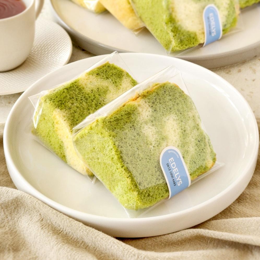 

Promoo!! Sliced cake chiffon 1 box (12 pcs) 100% pandan asli dan lembut