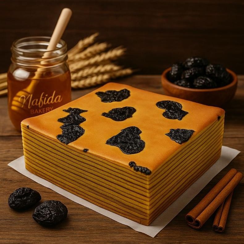 

Promoo!! Lapis Legit Prunes / Plum, Ukuran 20 x 20 cm ( Halal )