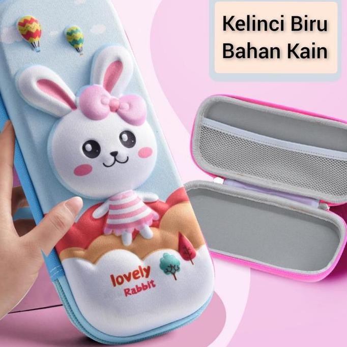 

original kotak pensil 3d timbul motif karakter anak lucu
