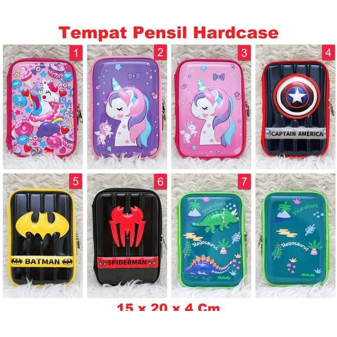 

original hardcase kotak pensil karakter anak import berkualitas