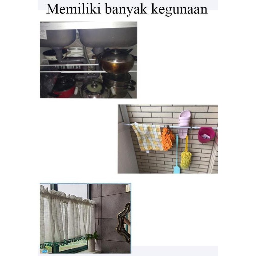 Tiang Jendela/Tiang Gorden/Tiang Pintu/Tiang Jemuran Multifungsi