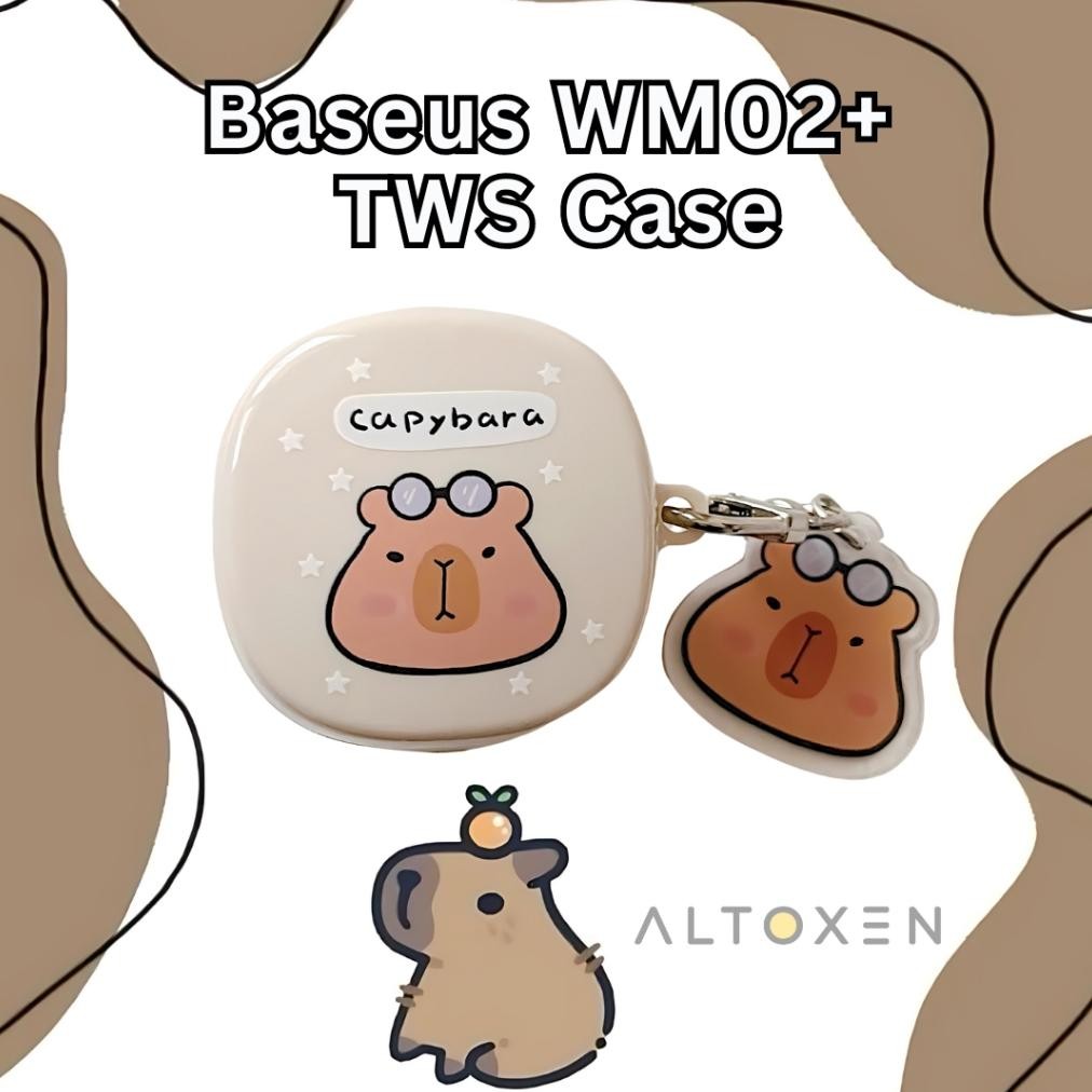 [PROMO KEMBAR] Case TWS Baseus Wm02+ TPU Soft Case Hard Case TWS Cover Earphone Protection Motif Car