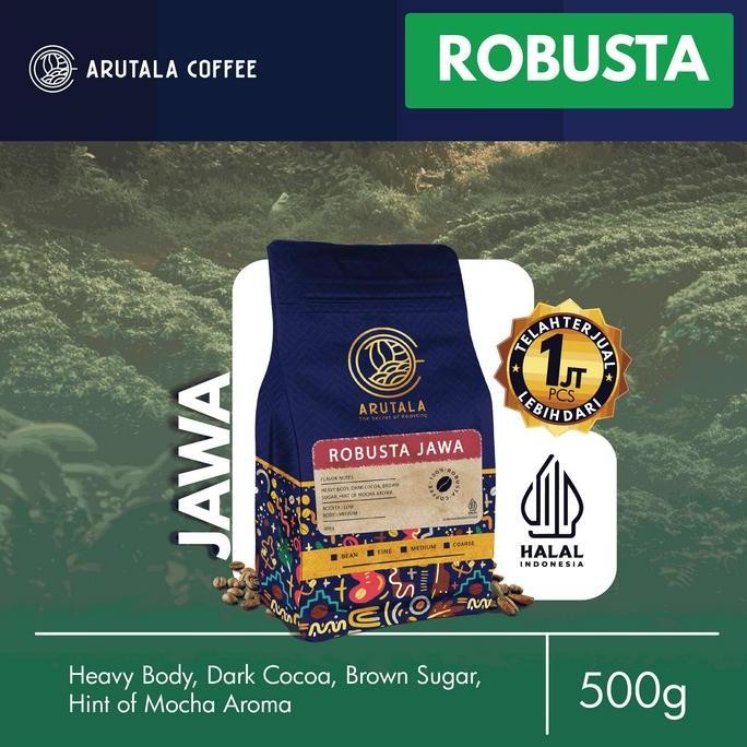 

original arutala kopi robusta jawa 500g | java coffee biji bubuk roasted