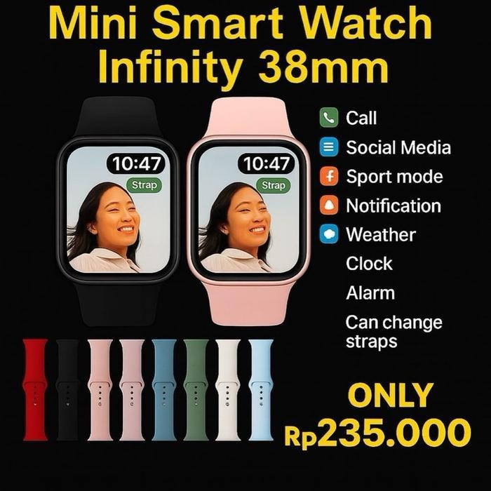Wl Mini Smart Watch 38Mm Infinitylines