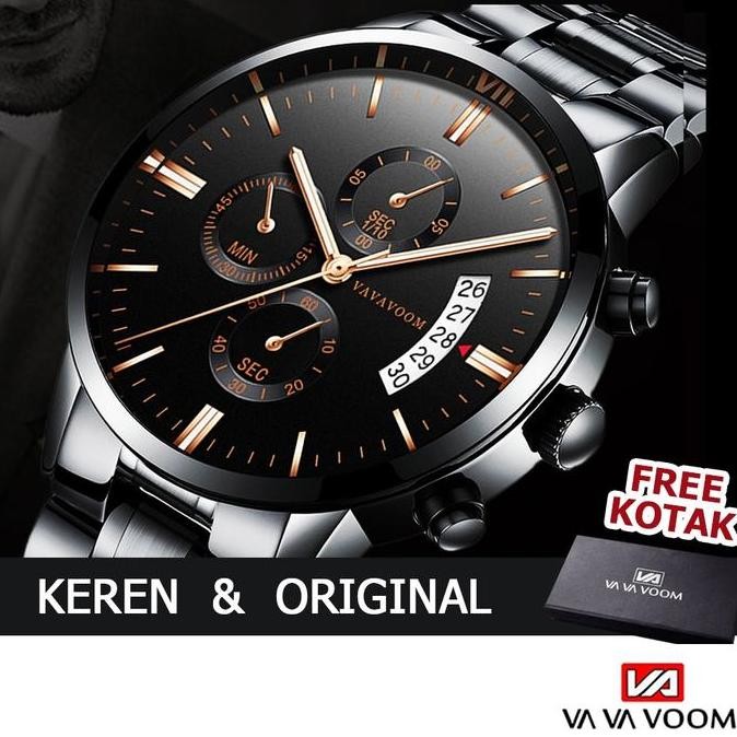 WL FN-002  | Jam Tangan Pria Asli Tahan Air Kronograf Aksesoris Arloji Watches Cowok