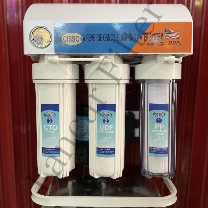 Paket Mesin Ro Cisso 100 Gpd / Mesin Filter Air Cisso 100 Gpd / Ro Undersink 100 Gpd