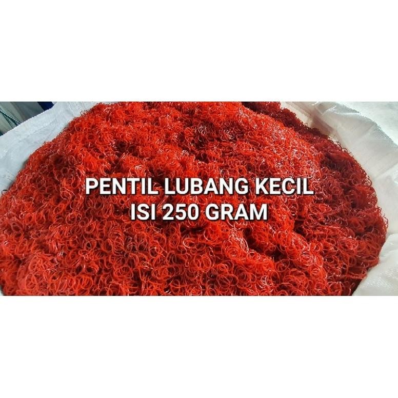 

Miliki karet gelang pentil kecil isi 250 gram .,