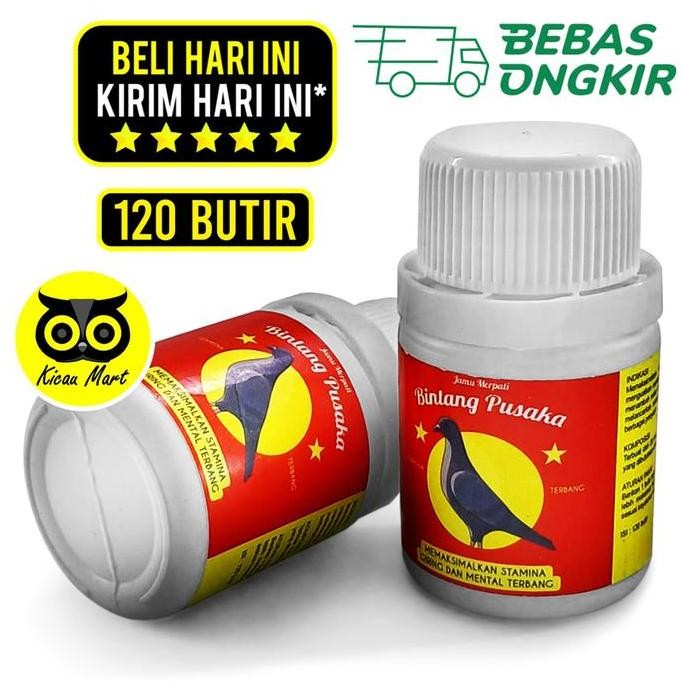 ;&;&;&;&] Jamu Merpati Terbang Bintang Pusaka 120 Butir Jamu Pil Kapsul Doping Stamina Giring Mental