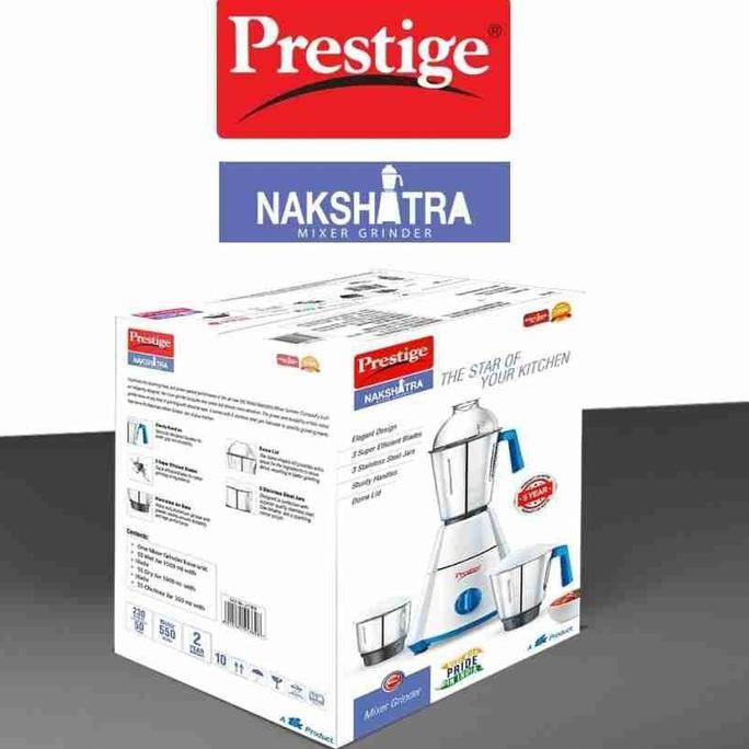 

`````````] PRESTIGE NAKSHARA MIXER GRINDER 750 WATT