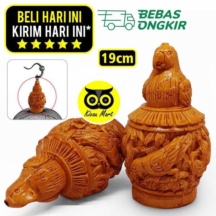 +++++] Pion gantungan sangkar kandang burung lovebird klasik ukir burung