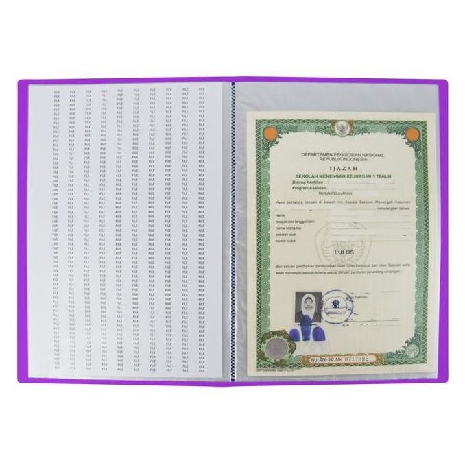 

Eagle Display Book F4 100 Pocket - Map Dokumen Folio / Clear Holder Original