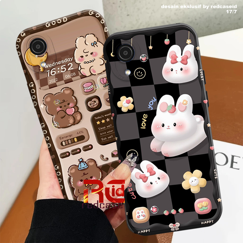 Softcase Samsung A03 Core / A01 Core / A01 - Silikon ProCamera Motif Cute Bear - Case Lentur