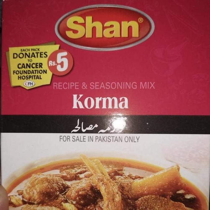 

yang dicari] Korma Shan Masala dari pakistan