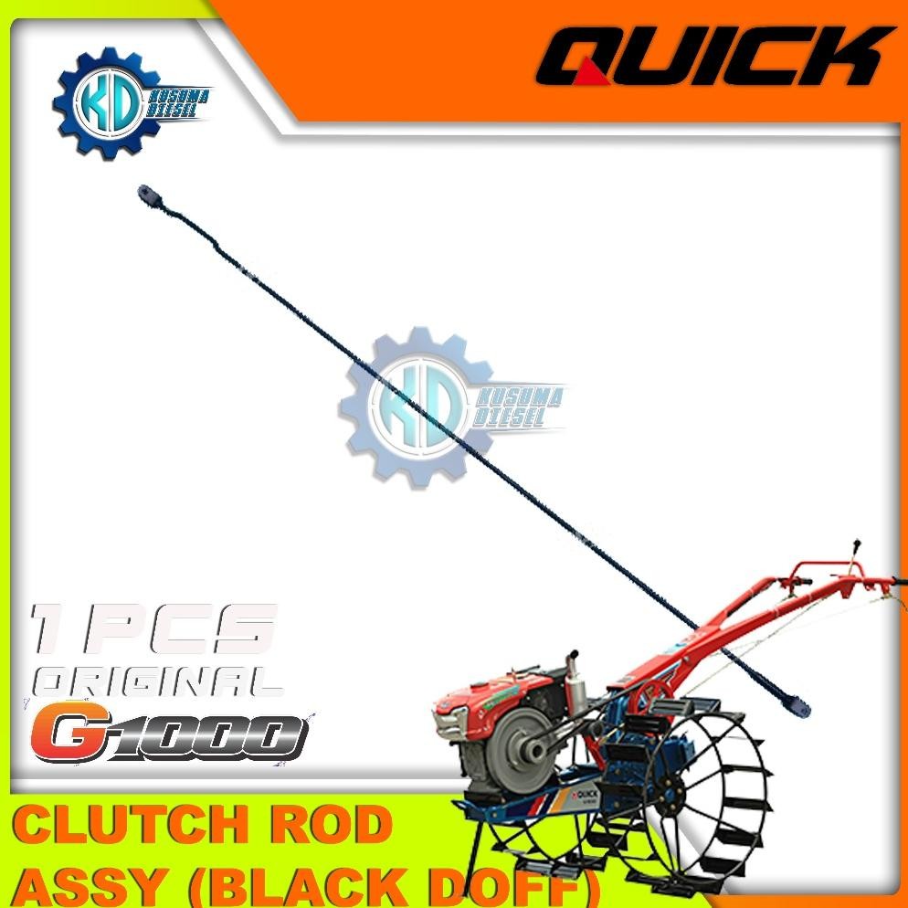 Clutch Rod Assy (Black Doff), G1000 (Sp) - Tangkai Kopling - Kawat Traktor - Original - Quick - Spar