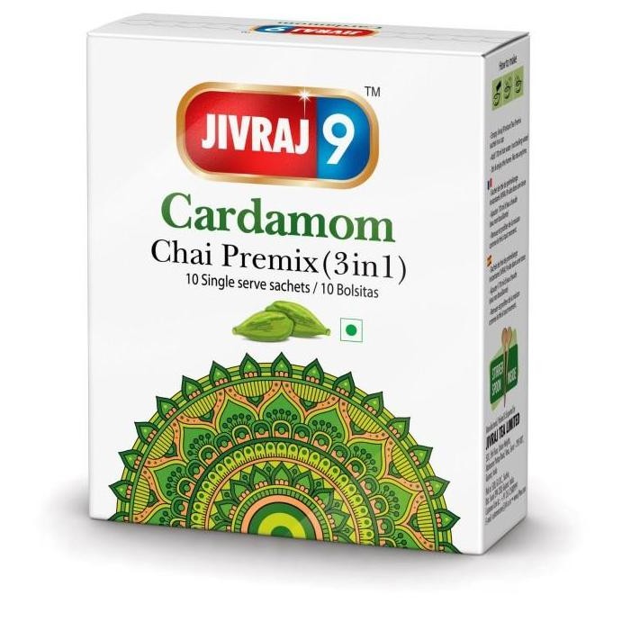 

siap kirim] JIVRAJ 9 CARDAMOM CHAI PREMIX (3 IN1) 240GR
