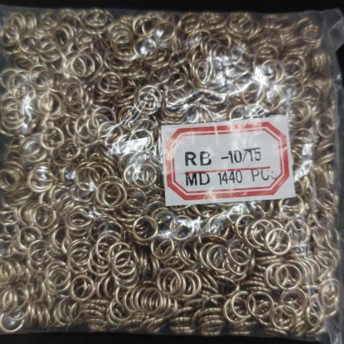 #####] Ring Bulat 1cm 10mm Rose Gold Jump Ring isi 10 gross