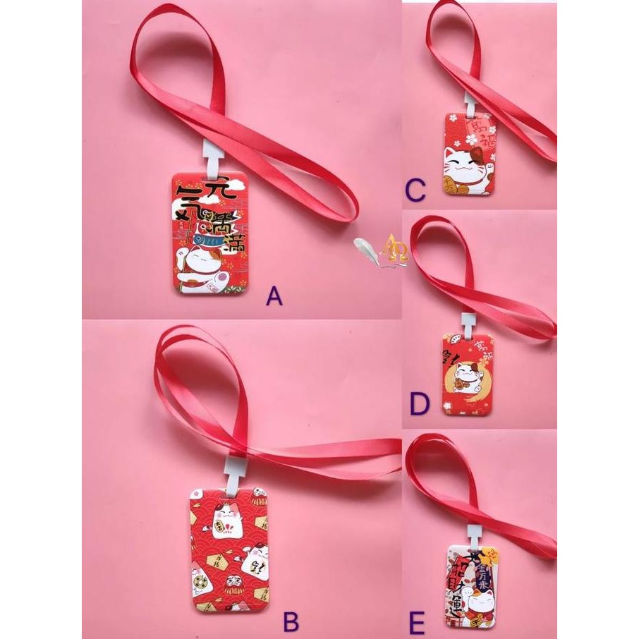 

Id Card Holder Unik Tali Kucing Maneki Neko | Tempat Kartu Nama Lucu Original