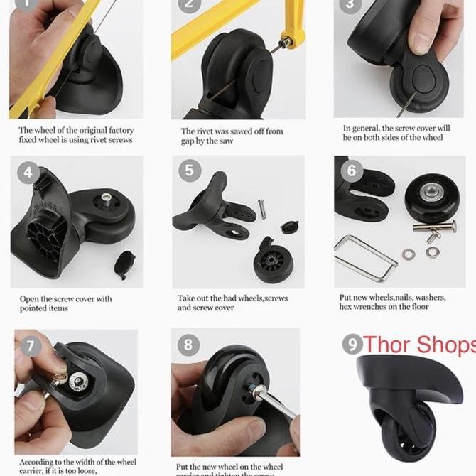 Roda Koper Diameter 45Mm Replacement Wheel