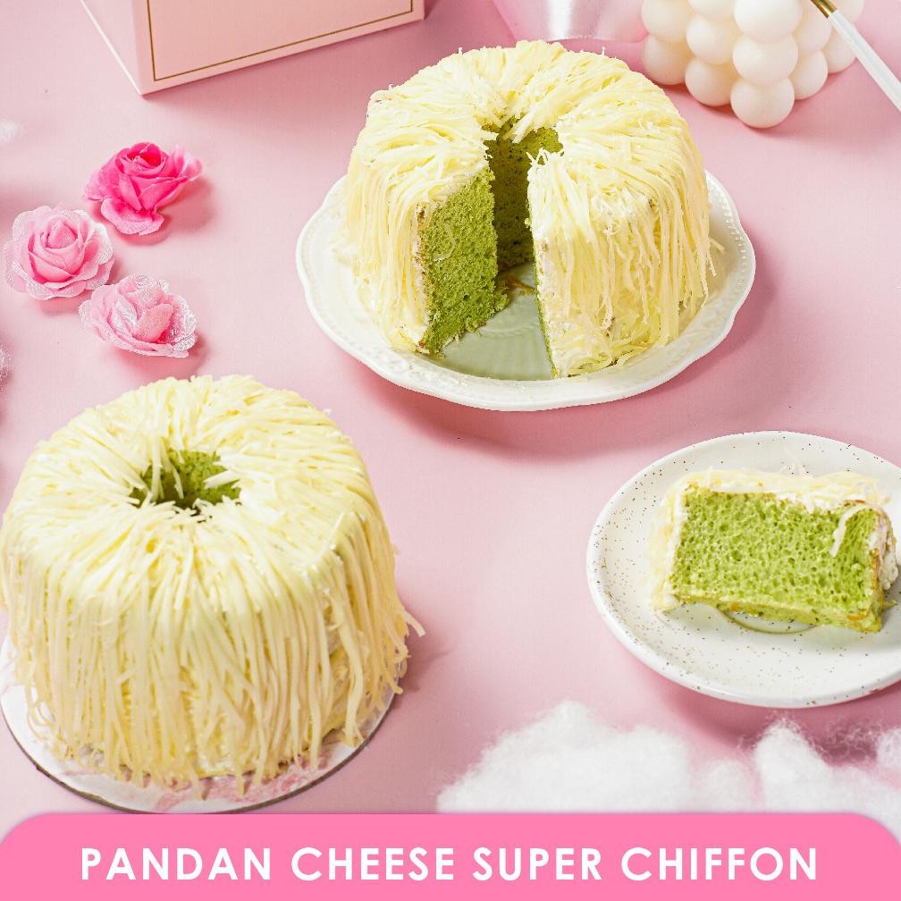 

Promoo!! C BAKES Kue Bolu Chiffon Pandan Keju HALAL - Super Chiffon Cake Pandan Cheese