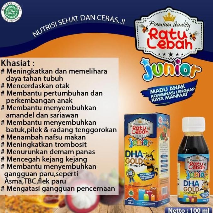 

Madu Dha Gold Junior Madu Anak Ratu Lebah 150Gr