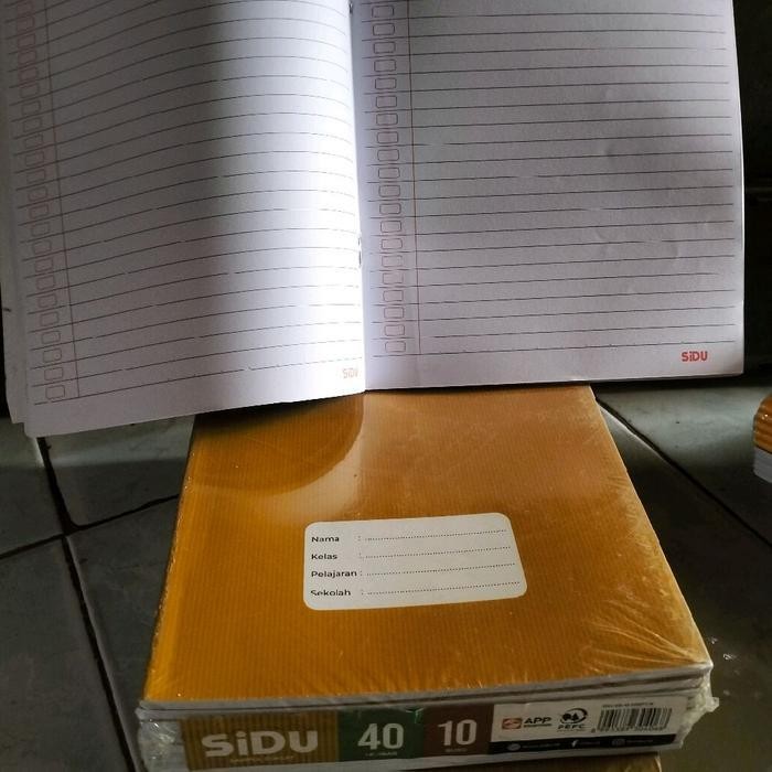 

SWG Buku Tulis SIDU KRAFT COKLAT 40/60 LEMBAR 1 pack 5/10 buku Stationery