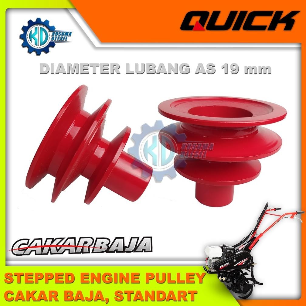 Stepped Engine Pulley, CAKAR BAJA (SP) - Pulley Mesin - Puli Mesin Cakar Baja Standart