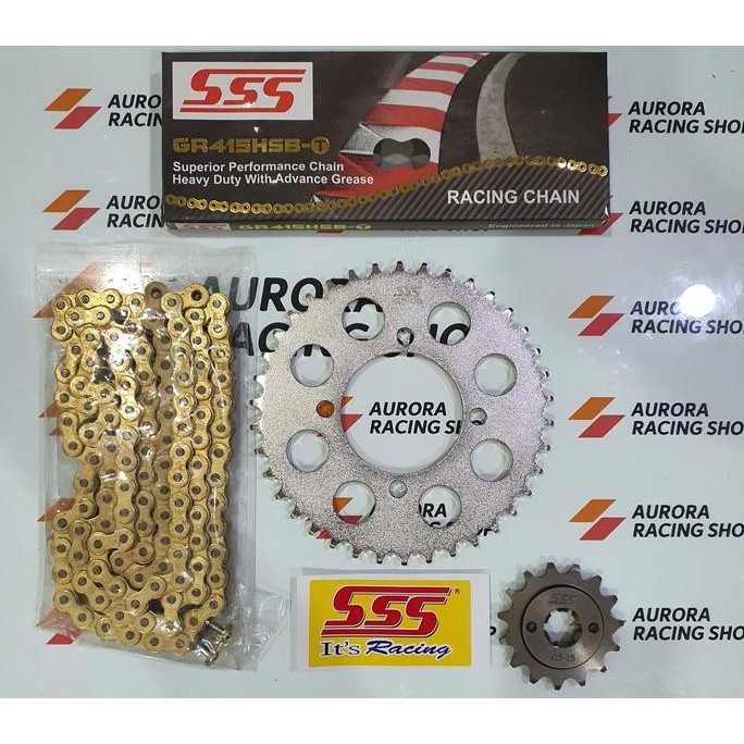 Gear Set Sss Jupiter Mx - New Jupiter Mx & Rantai Sss 415 Hsbt Gold