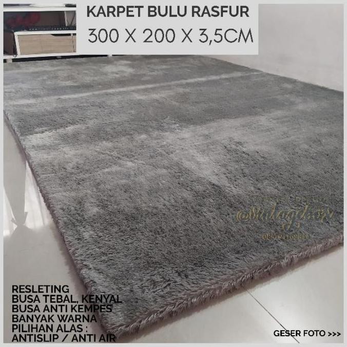 Karpet Bulu Jumbo 300 x 200 Tebal 3,5cm