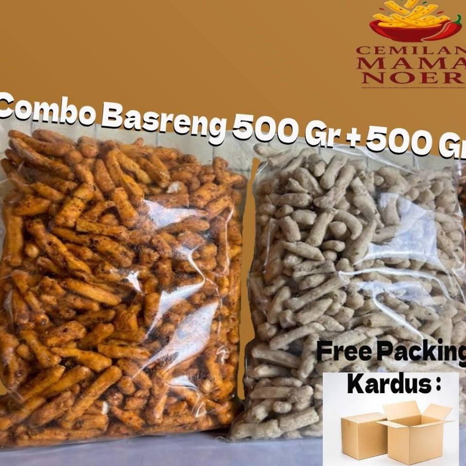

Basreng Stik Daun Jeruk Paket Combo Gr Pedas Extra Gr