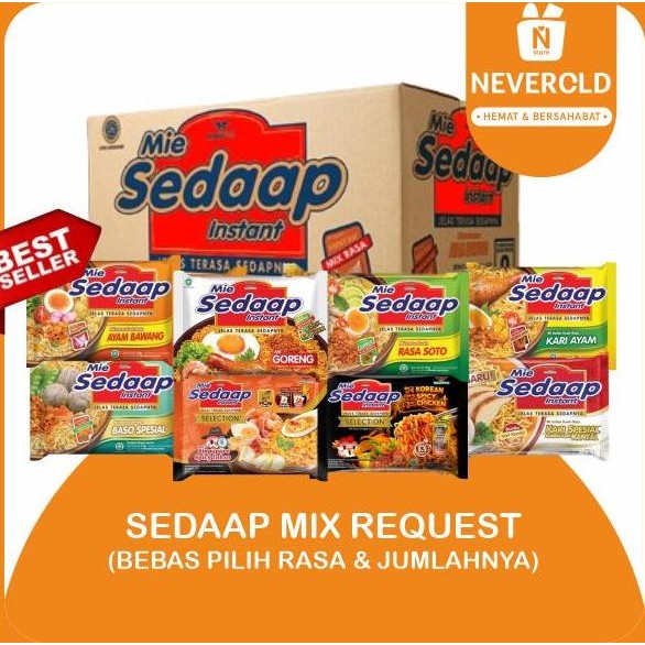 

Produk Baru!! Mie Sedaap 1 Dus Isi 40 pcs Bisa Campur - Mie Instan Ekonomis