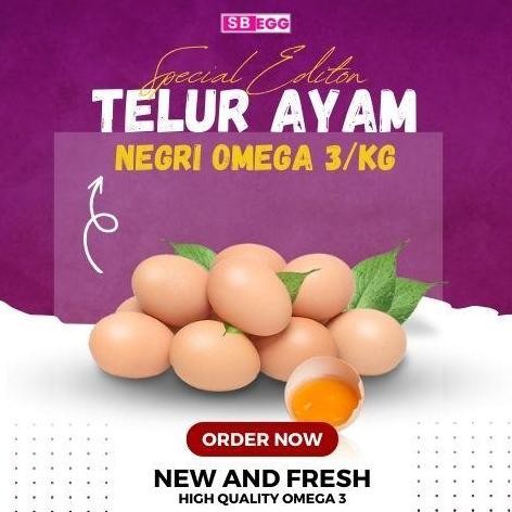 

Produk Baru!! Telur Ayam Negeri Omega 1 Kg - Telor Sehat Tinggi Gizi