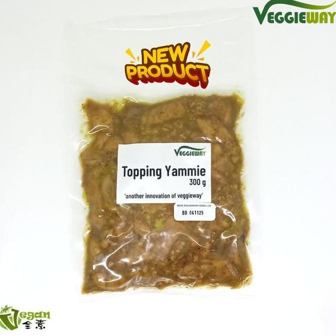 

Produk Baru!! Topping Mie Ayam Vegetarian / Daging Vegan Pelengkap Mie