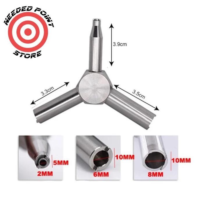THOR Ultimate Airsoft Stainless Steel Valve Key for Magazine GBB / GBBR Airsoft | Kunci Valve GBB / 
