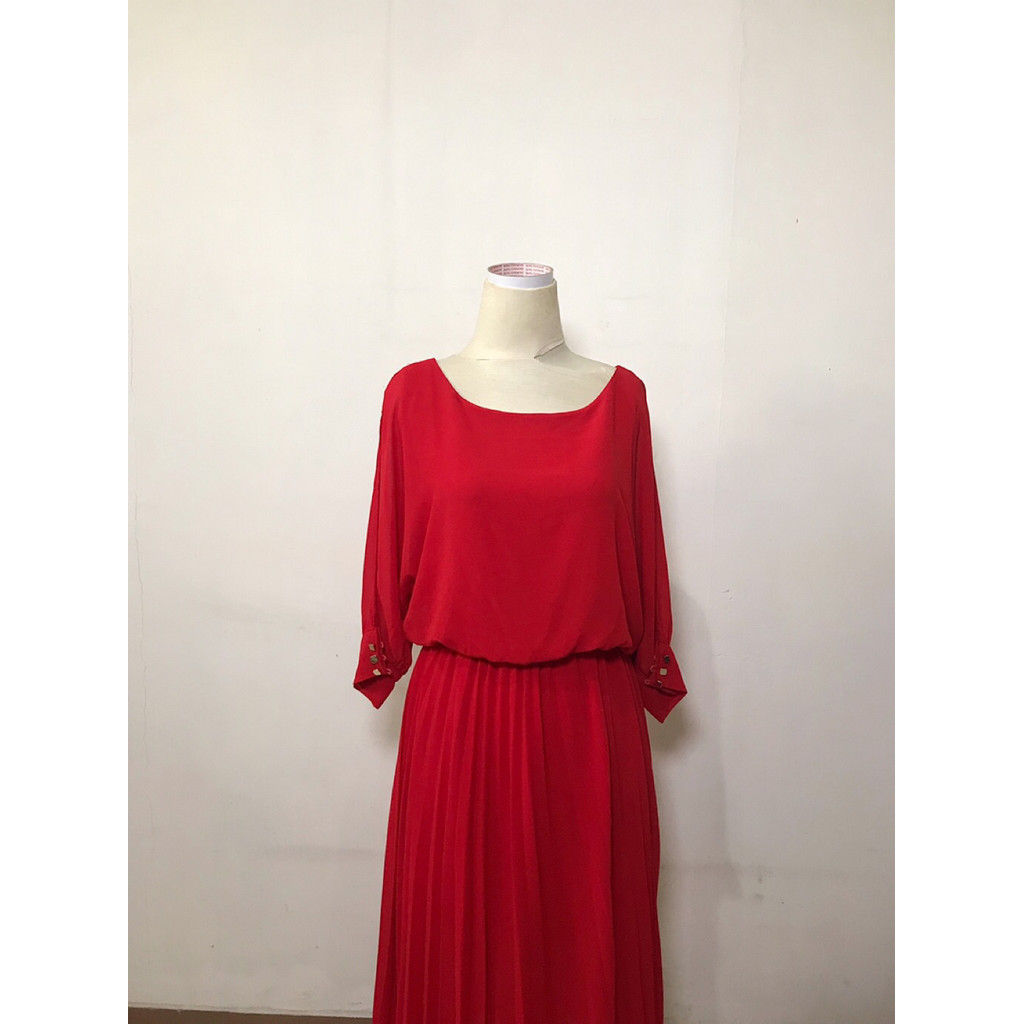 Nego Boskuu > Red Medium Dress by N.y.L.a Original - Light Red (Outfit/Pakaian)|Preloved/2nd/Second/