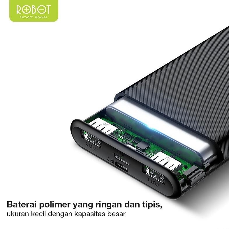 Premium Powerbank Robot 7000Mah 2 Usb Promo