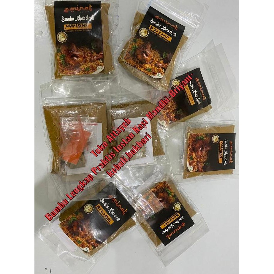 

Bumbu Lengkap Praktis Instan Nasi Mandhi-Briyani-Kebuli,Bukhori