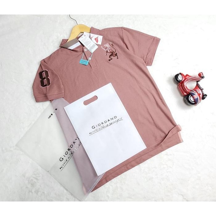 Kaos Polo Giordano Pria/Kaos Kerah Pria Dewasa / Size M-L-Xl-Xxl