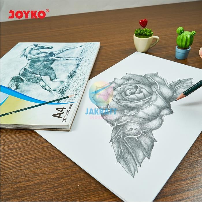 

Sp (40 Lembar) Sketch Book Horizontal Joyko Pad-1000 Kecil A5 / Pad-1001 Besar A4 / Pad-1002 Jumbo A3 Tebal 110 Gsm Gram Buku Sketsa Tidur Gambar Putih Polos