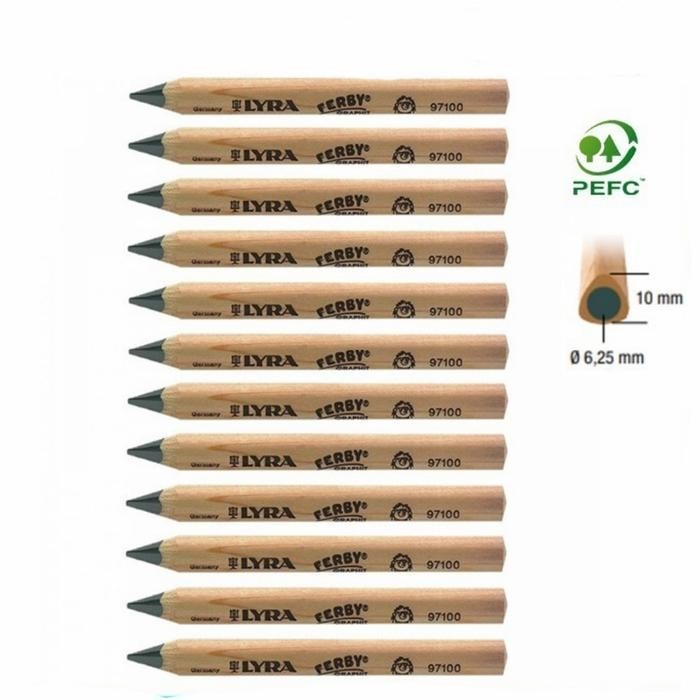 

Sp Pensil Tulis Super Ferby Graphite 10 Mm Tangan Kidal Lyra Pencil