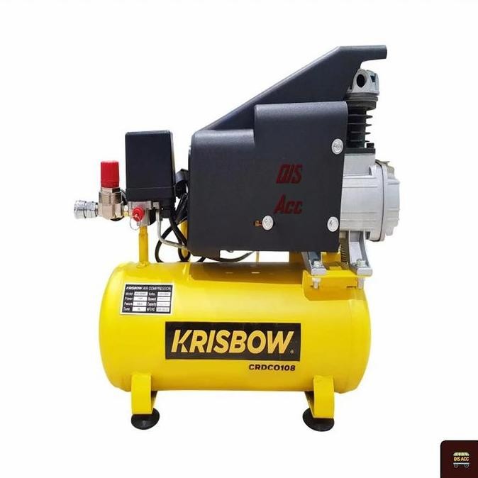 KRISBOW Mesin Kompresor Angin 1 Hp 8 Ltr 8 Bar 1 Ph CRDC0108